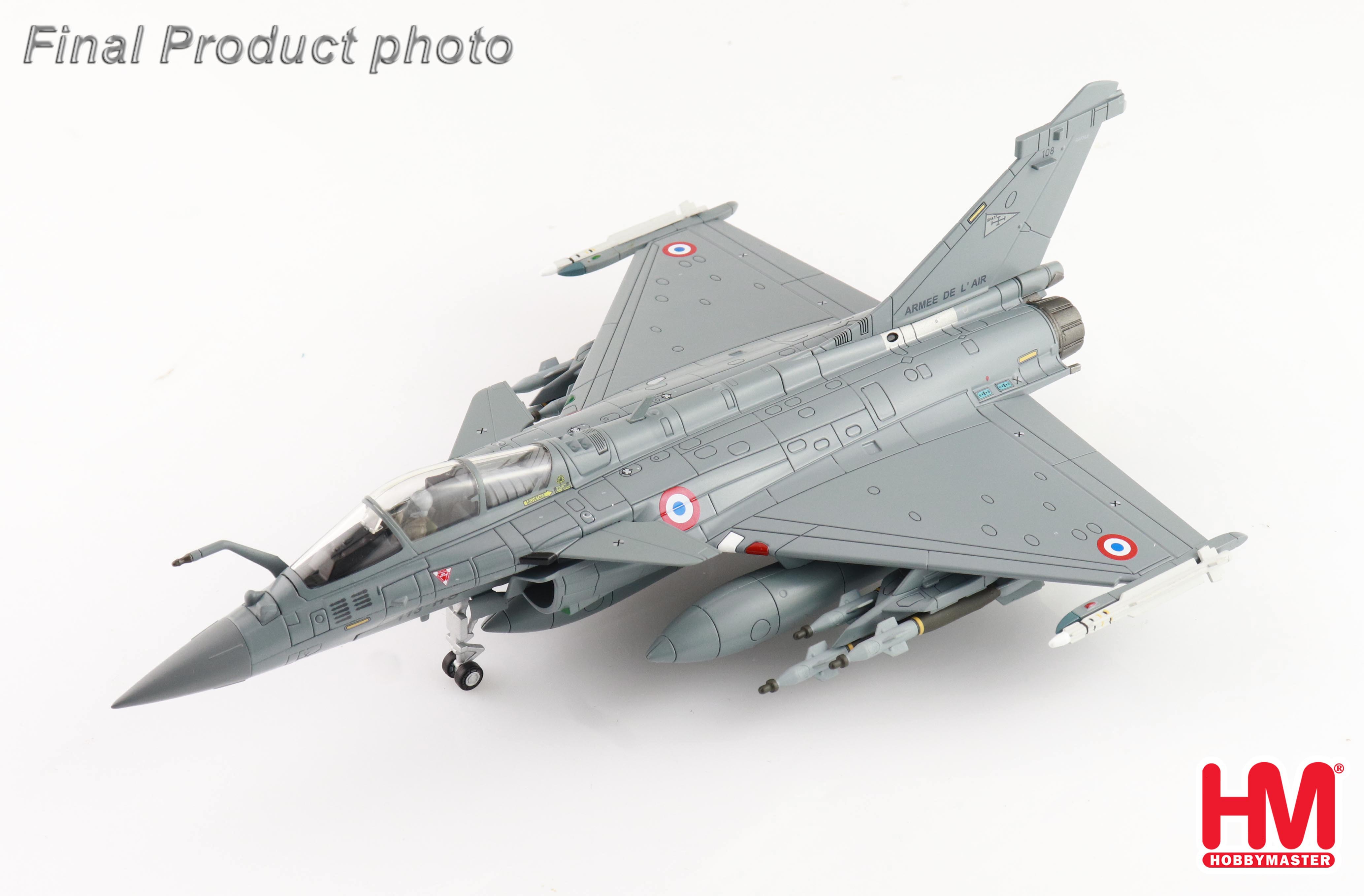 Maquette Métal Avion Rafale C 1/72 - Série Limitée 600 Pièces, Détaillée, Avec Socle, Décoration Armée De L'Air Afghanistan 2010